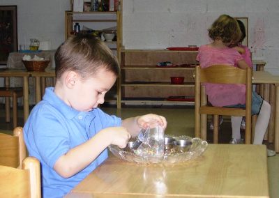 Concentrating on Montessori Primary Materials